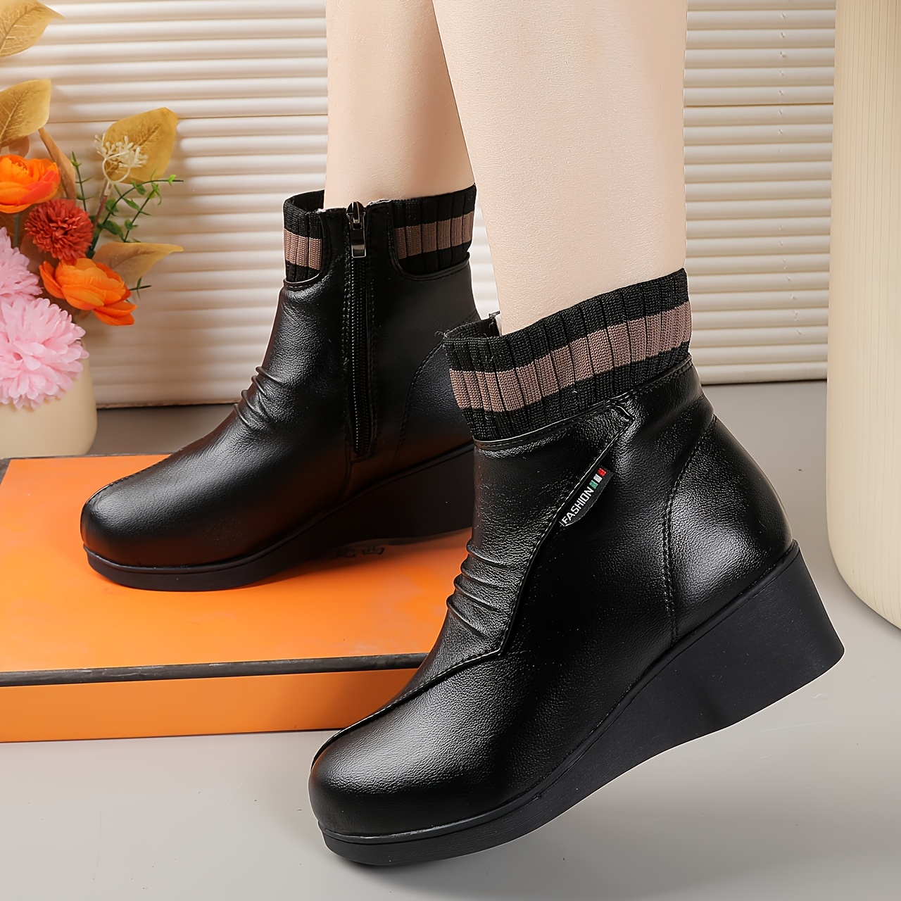 🔥Mega Sale - Buy Now & Save 50% OFF🔥Women's New Autumn/Winter Soft Orthopedic Wedge Ankle Boots