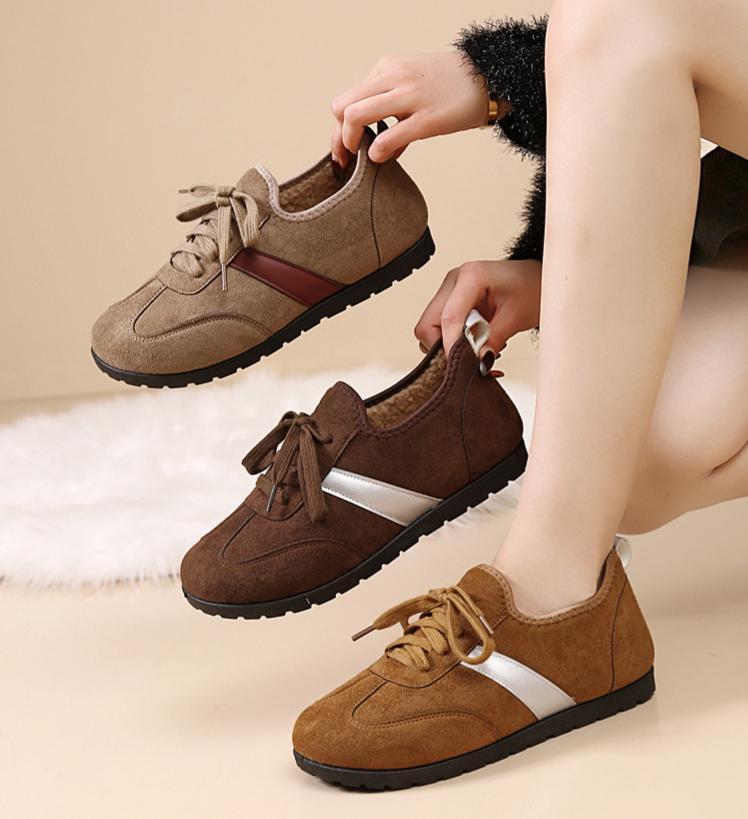 New winter women's warm flat shoes