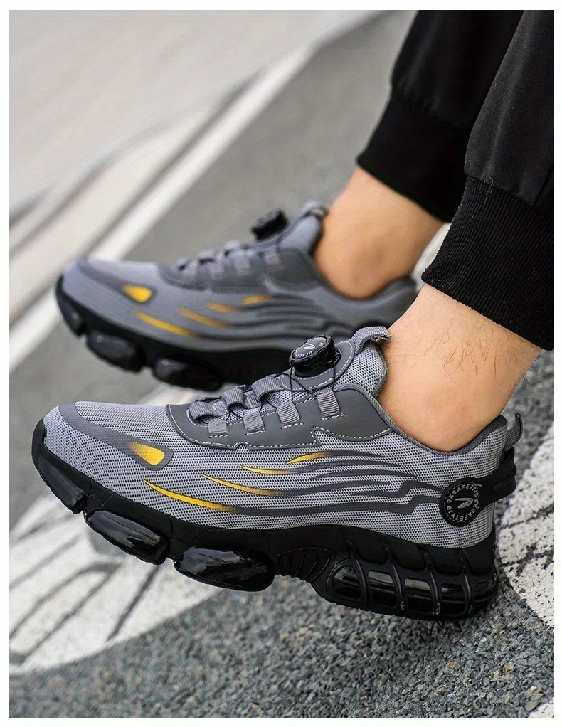 ⏰Last Day! 50% OFF 🔥Men's Anti-smashing and Anti-puncture Rotary Button Safety Shoes