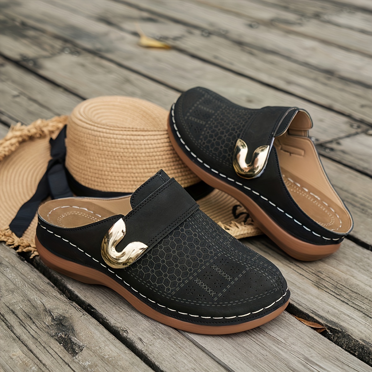 🔥Clearance Sale 50% OFF 🔥New Summer Euro-American Closed-Toe Cut-Out Sandals