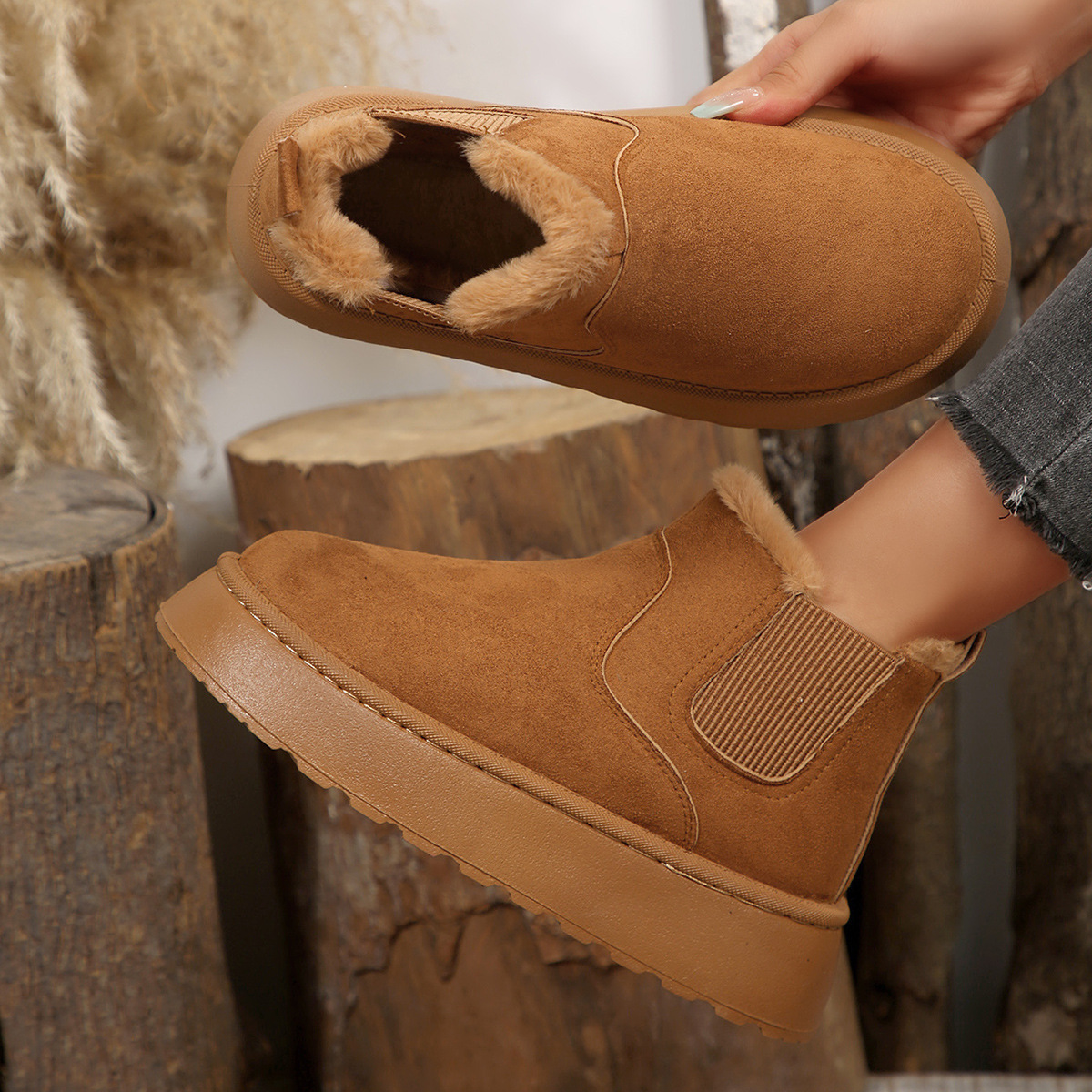😍Last Day 50% OFF🔥Women’s Warm Snow Boots – Slip-on Design