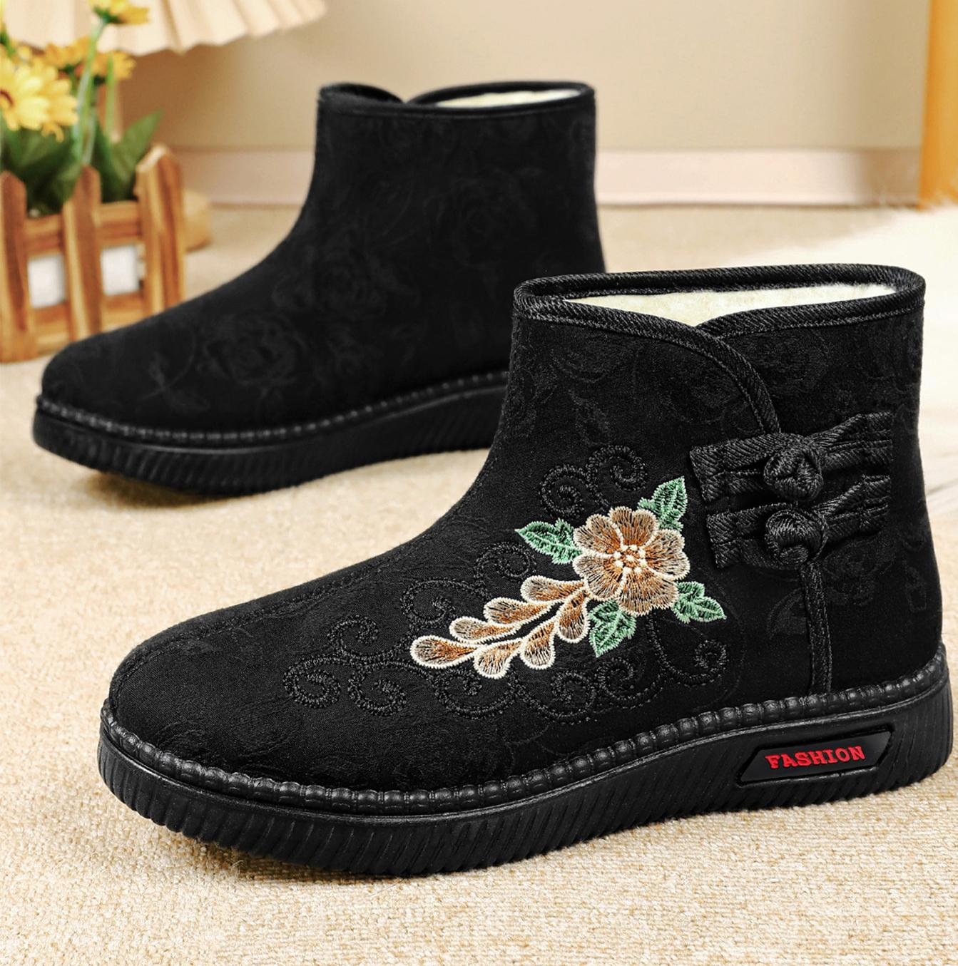 🔥Last Day Promotion 50% OFF --- New warm embroidered women's snow boots