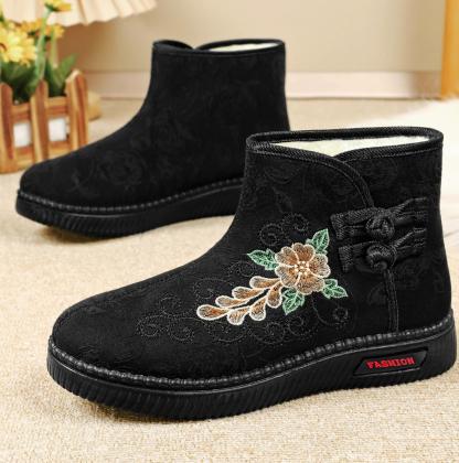🔥Last Day Promotion 50% OFF --- New warm embroidered women's snow boots