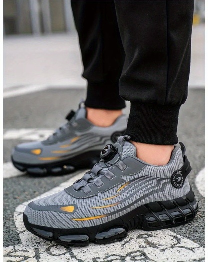 ⏰Last Day! 50% OFF 🔥Men's Anti-smashing and Anti-puncture Rotary Button Safety Shoes