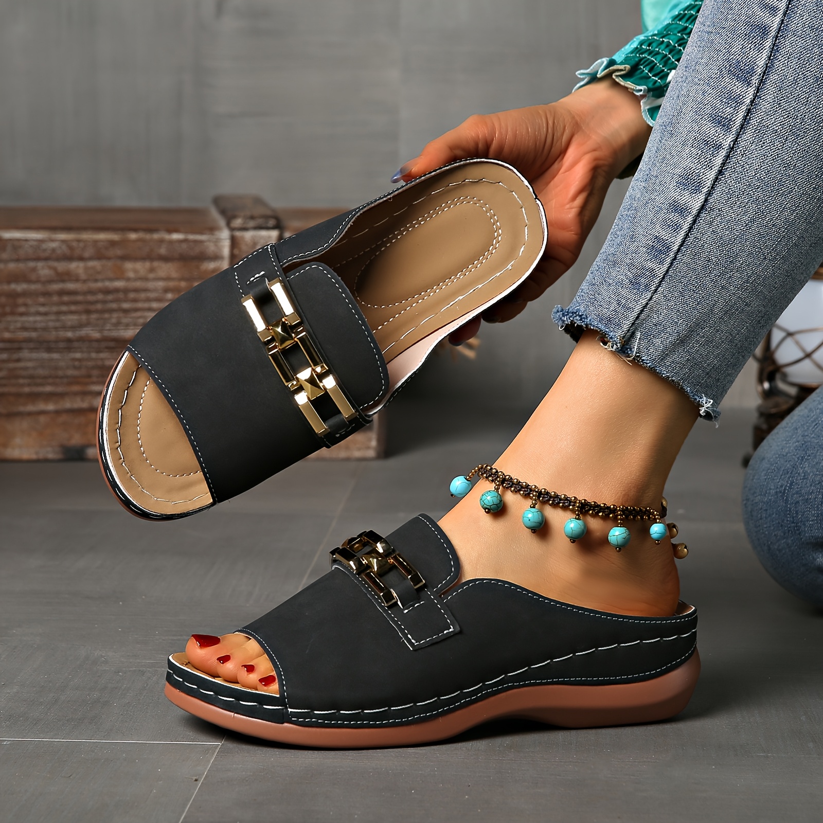 🔥Last Day Promotion 50% OFF - Women's Fashion Wedge Sandals
