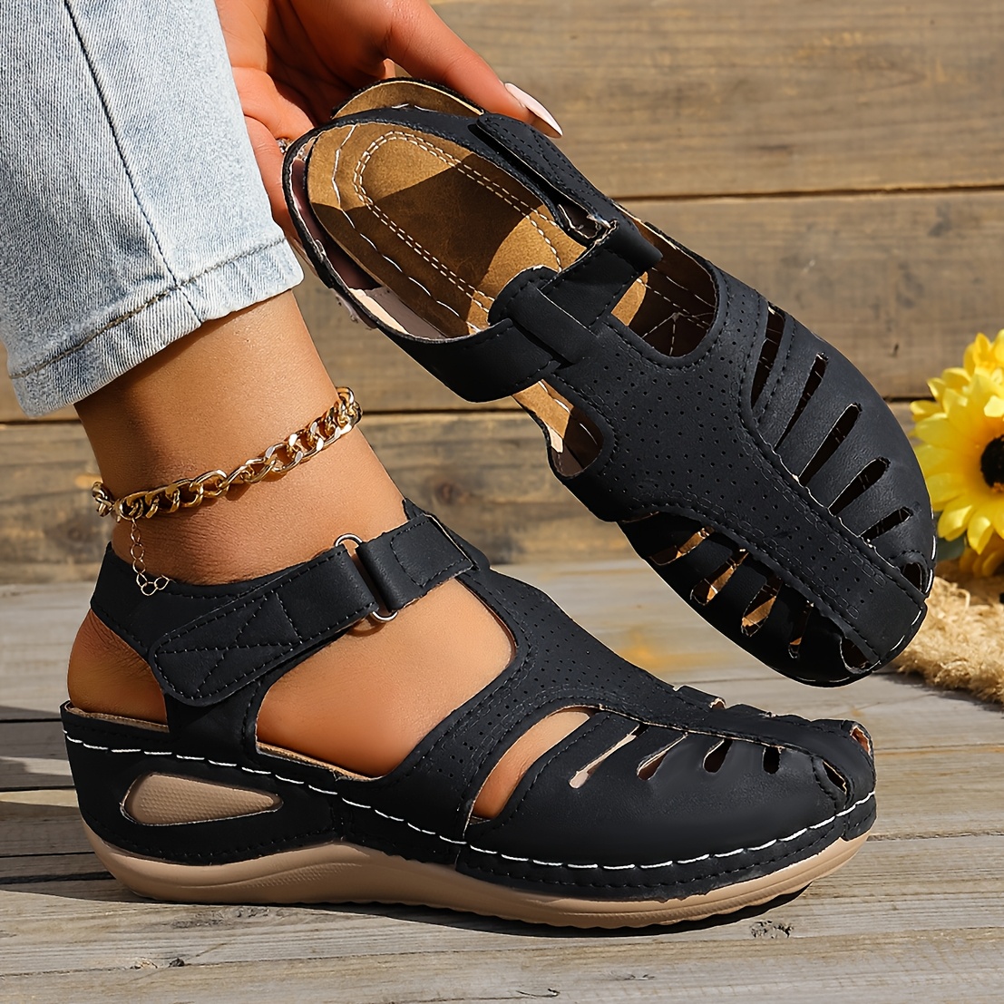 🔥Last Day Promotion 50% OFF - Women's Roma sandals – Comfortable openwork design, suitable for everyday wear
