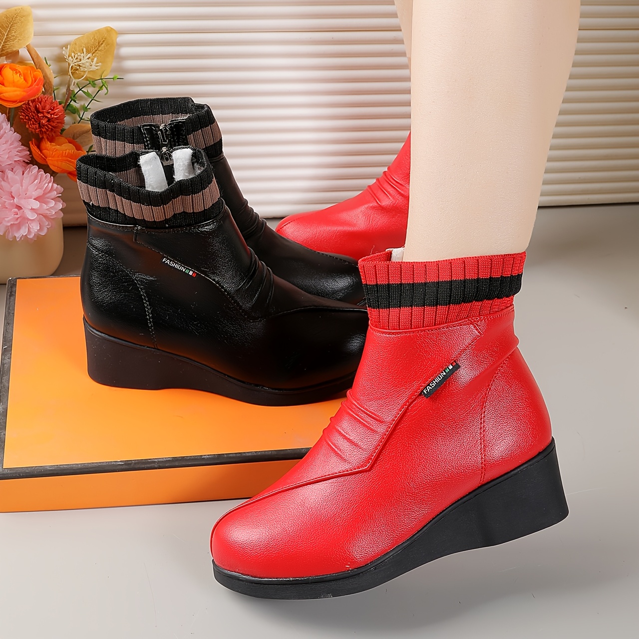 🔥Mega Sale - Buy Now & Save 50% OFF🔥Women's New Autumn/Winter Soft Orthopedic Wedge Ankle Boots