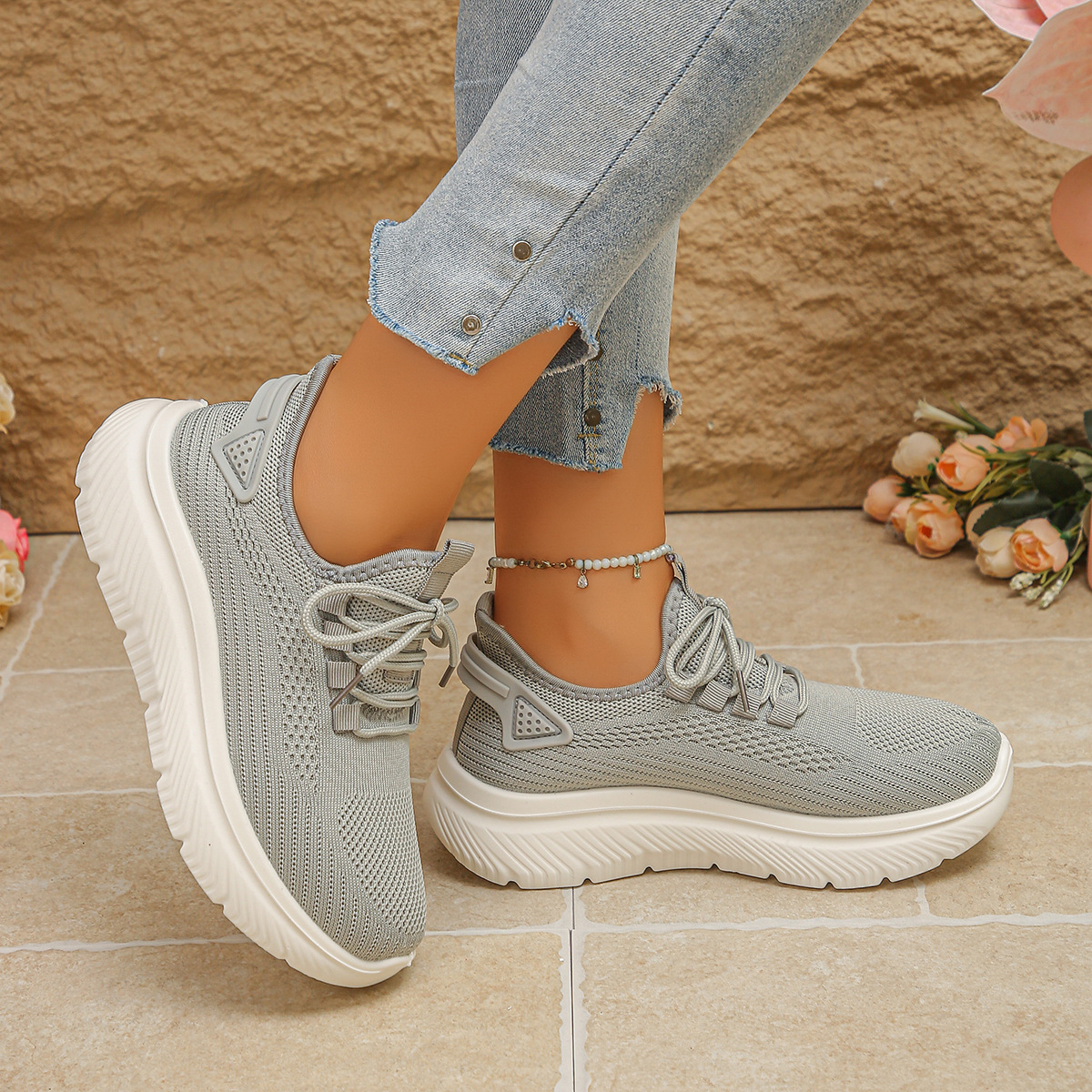 🔥Super Sale – 50% off for a limited time only🔥Women’s knitted thermal shoes, lightweight and non-slip – all-day arch support