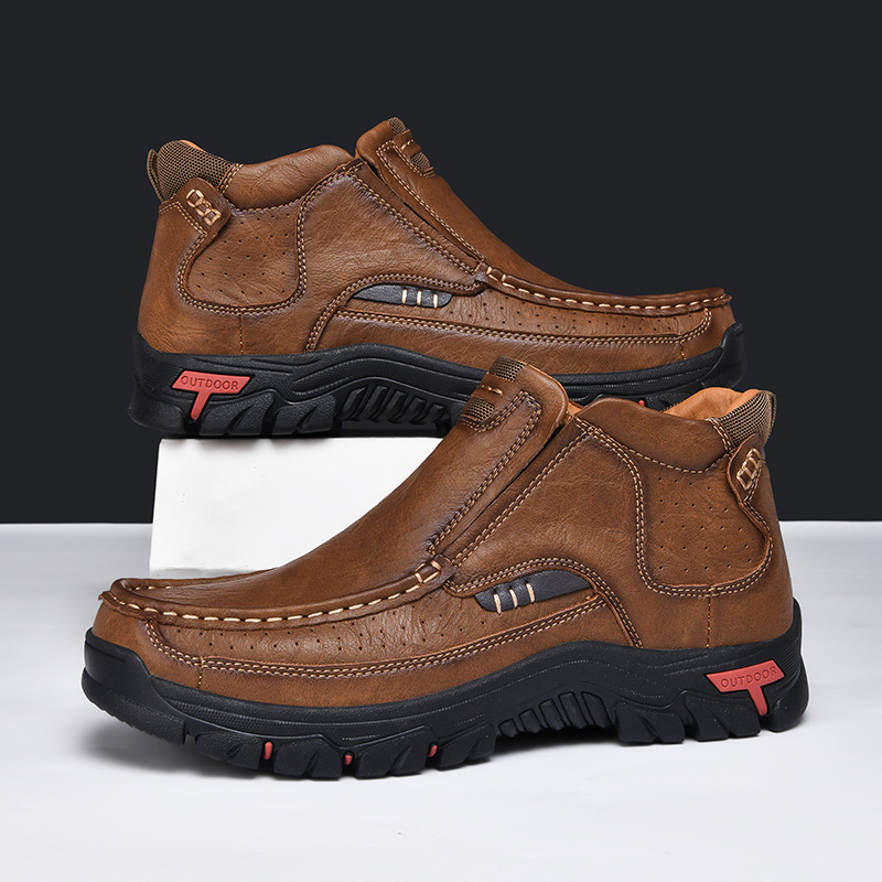 🔥Mega Sale - Buy Now & Save 50% OFF🔥Men's High-Top Handmade Genuine Leather Orthopedic Shoes