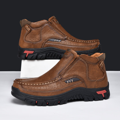 🔥Mega Sale - Buy Now & Save 50% OFF🔥Men's High-Top Handmade Genuine Leather Orthopedic Shoes
