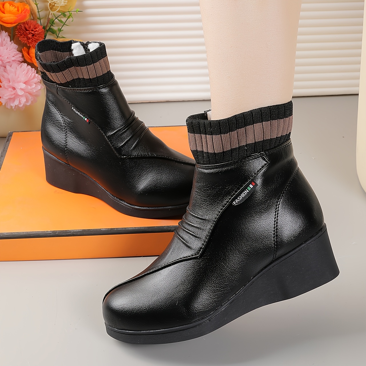 🔥Mega Sale - Buy Now & Save 50% OFF🔥Women's New Autumn/Winter Soft Orthopedic Wedge Ankle Boots