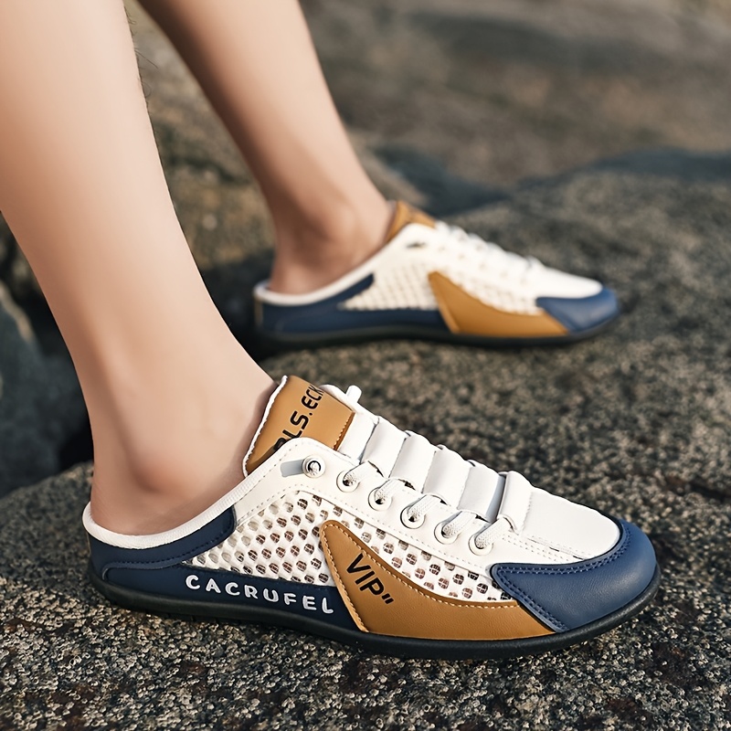 🔥Last Day Promotion 50% OFF - Men's closed-toe slip-on beach sandals with breathable mesh upper