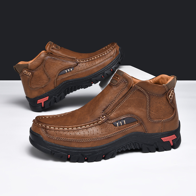 🔥Mega Sale - Buy Now & Save 50% OFF🔥Men's High-Top Handmade Genuine Leather Orthopedic Shoes