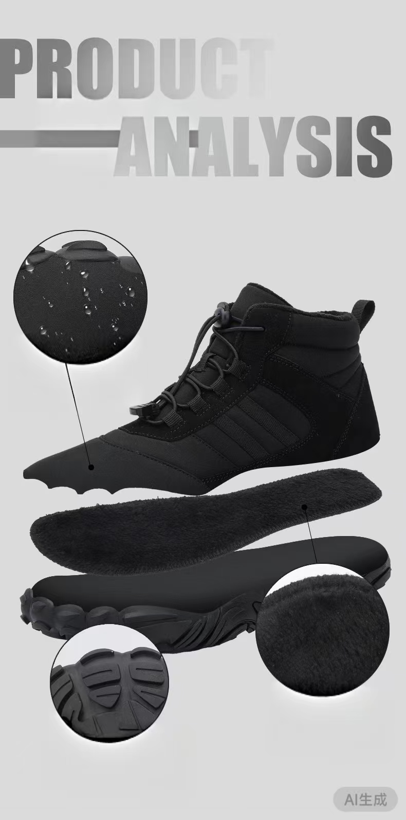 🔥Last Day 50% OFF --- Winter Couple Outdoor Warm High-Top Snow Hiking Boots