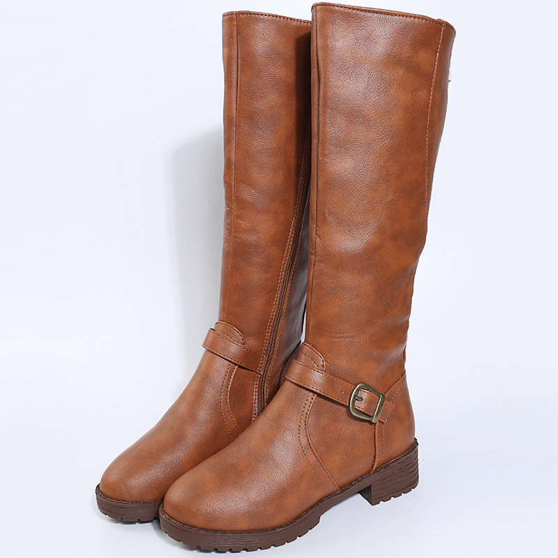 ⏰Last Day! 50% OFF 🔥Zippered low-heeled European and American style riding boots, long women's boots