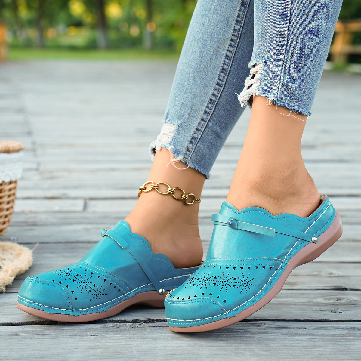 🔥Last Day Promotion 50% OFF - Women's Bowknot Sandals – Comfy Cut-Out Design for Everyday Wear