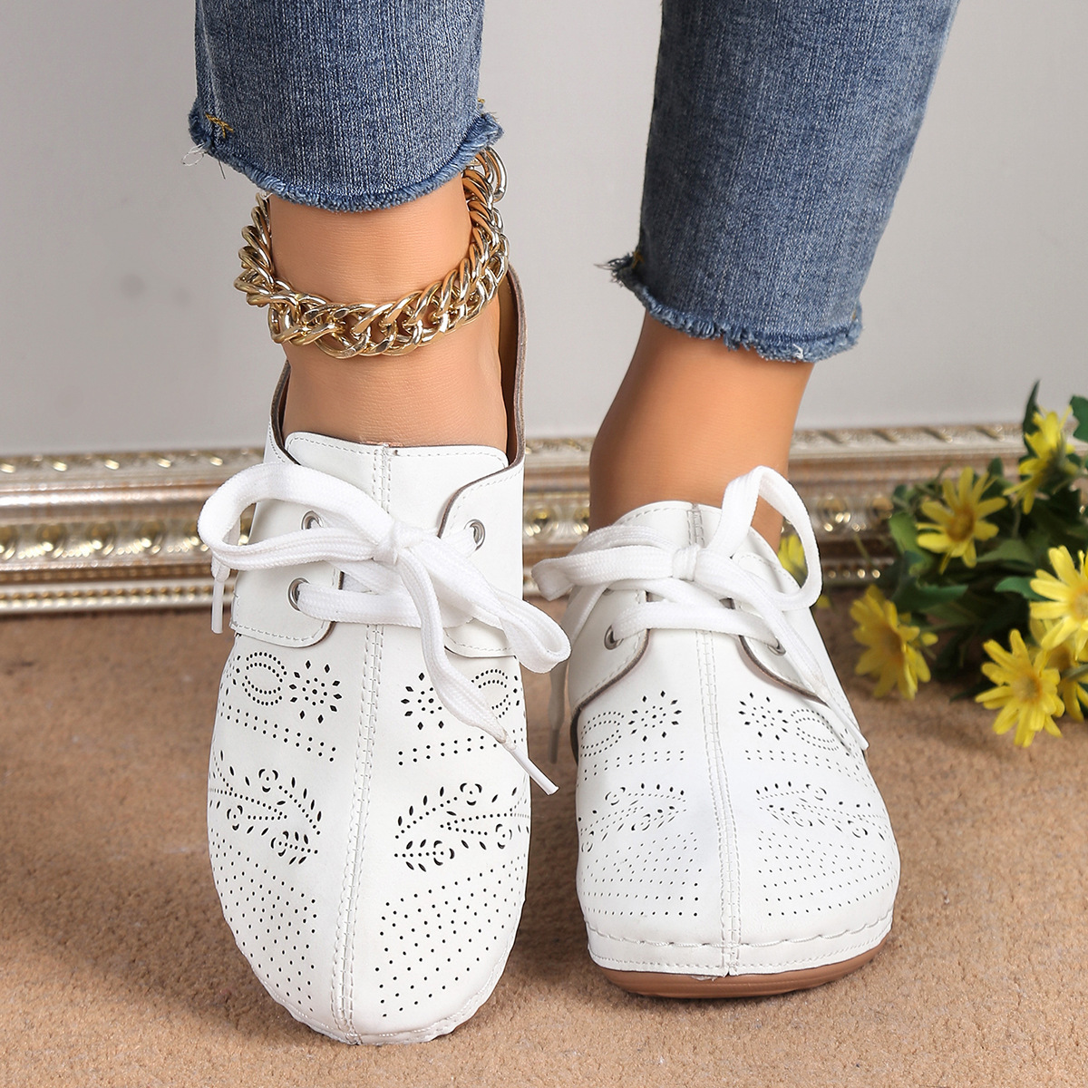 🔥Last Day Promotion 50% OFF - Women's Comfortable and Stylish Sandals – Comfortable openwork design, suitable for everyday wear