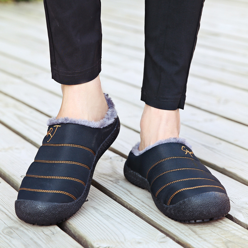 😍Last Day 50% OFF🔥Unisex Warm Waterproof Winter Mules – Cozy Slip-On Shoes with a Non-Slip Sole