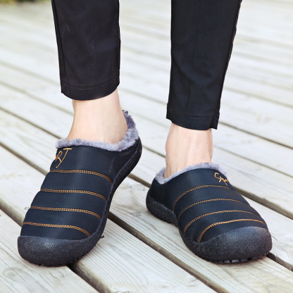 😍Last Day 50% OFF🔥Unisex Warm Waterproof Winter Mules – Cozy Slip-On Shoes with a Non-Slip Sole