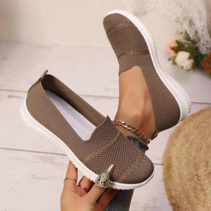 🔥Mega Sale - Buy Now & Save 50% OFF🔥Casual Knit Slip-On Flats – Ultra-Soft Sole, Breathable Everyday Walking Shoes for Women