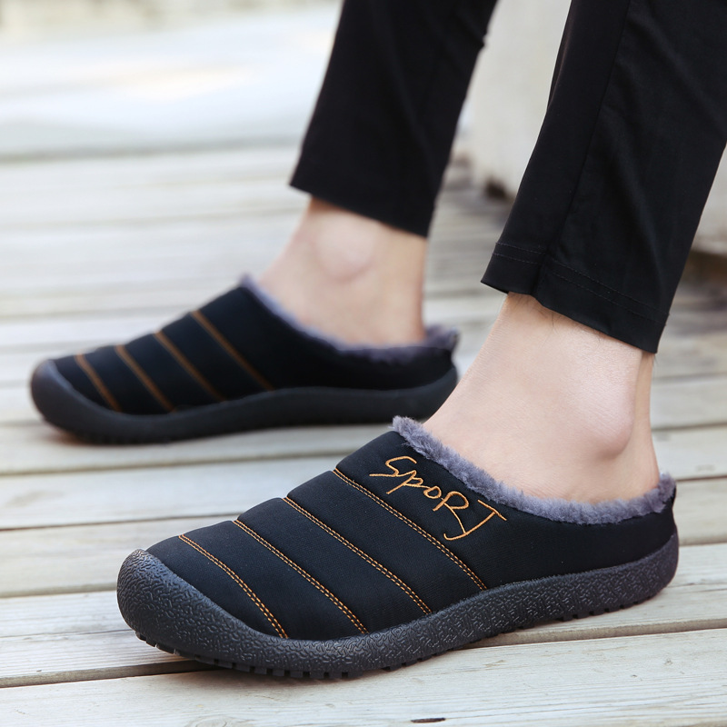 😍Last Day 50% OFF🔥Unisex Warm Waterproof Winter Mules – Cozy Slip-On Shoes with a Non-Slip Sole