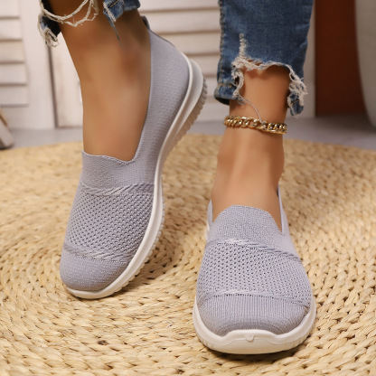 🔥Mega Sale - Buy Now & Save 50% OFF🔥Casual Knit Slip-On Flats – Ultra-Soft Sole, Breathable Everyday Walking Shoes for Women