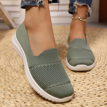 🔥Mega Sale - Buy Now & Save 50% OFF🔥Casual Knit Slip-On Flats – Ultra-Soft Sole, Breathable Everyday Walking Shoes for Women