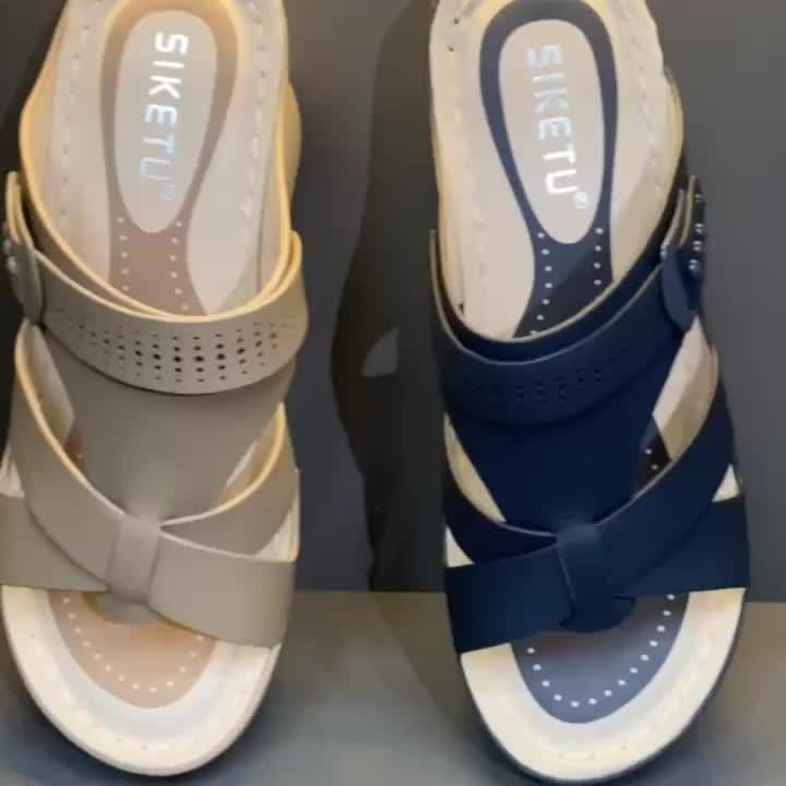 🔥Last Day Promotion 50% OFF🔥Cross-strap open-toe sandals - lightweight and comfortable