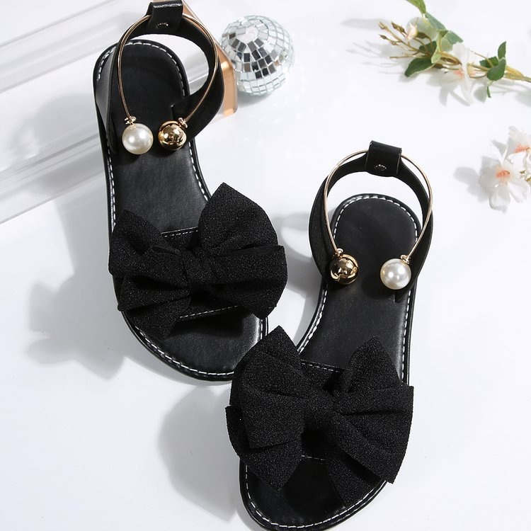 🔥Mega Sale - Buy Now & Save 50% OFF🔥Women's fashionable metal bead bow-decorated sandals