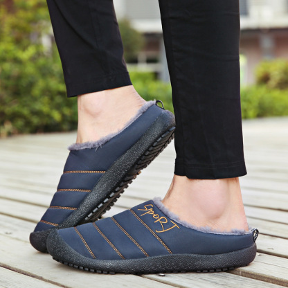 😍Last Day 50% OFF🔥Unisex Warm Waterproof Winter Mules – Cozy Slip-On Shoes with a Non-Slip Sole