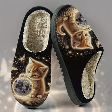 🔥Last Day Promotion 50% OFF - Cute Kitten Series Warm Slippers for Winter