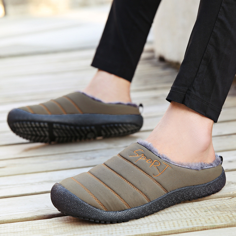 😍Last Day 50% OFF🔥Unisex Warm Waterproof Winter Mules – Cozy Slip-On Shoes with a Non-Slip Sole