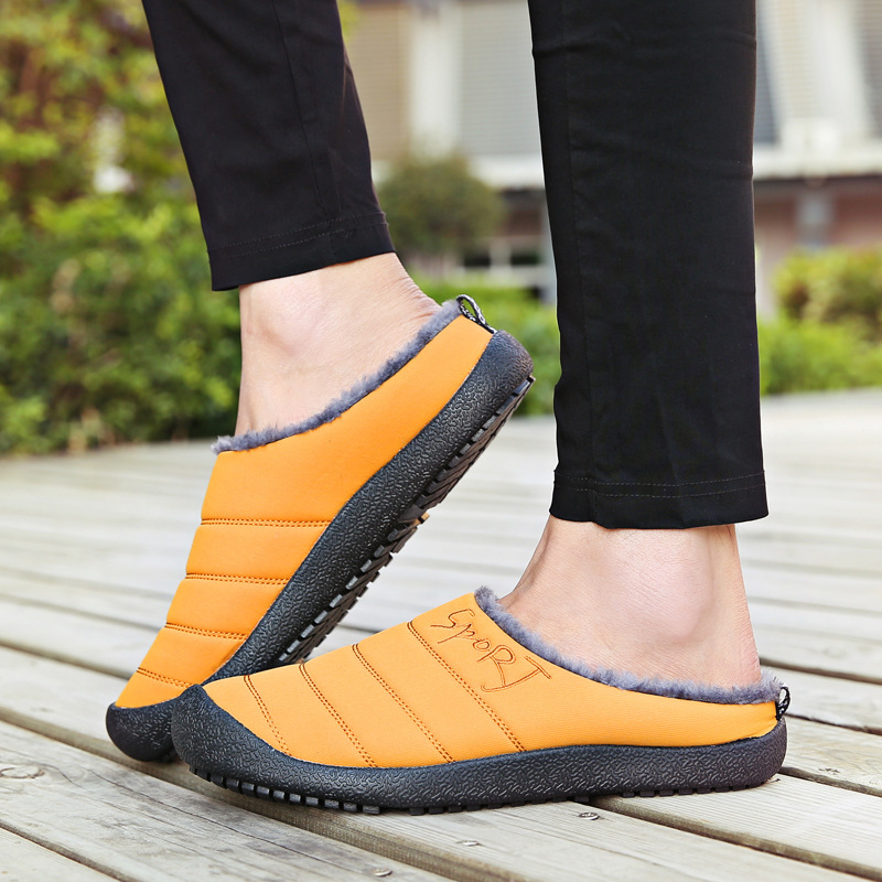😍Last Day 50% OFF🔥Unisex Warm Waterproof Winter Mules – Cozy Slip-On Shoes with a Non-Slip Sole