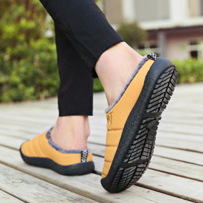 😍Last Day 50% OFF🔥Unisex Warm Waterproof Winter Mules – Cozy Slip-On Shoes with a Non-Slip Sole