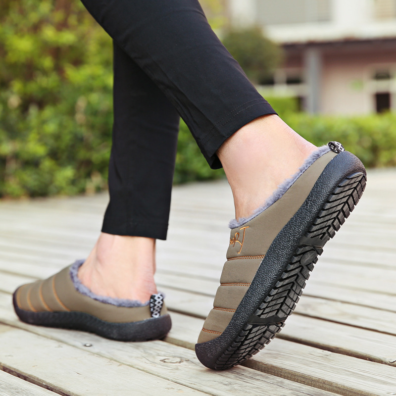 😍Last Day 50% OFF🔥Unisex Warm Waterproof Winter Mules – Cozy Slip-On Shoes with a Non-Slip Sole