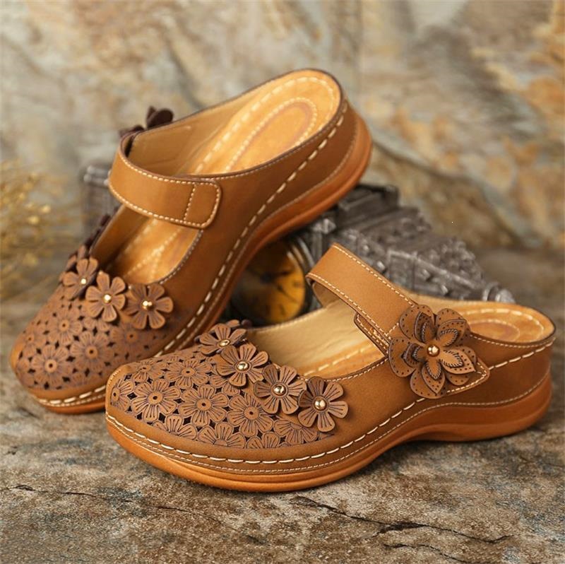 🔥Mega Sale - Buy Now & Save 50% OFF🔥Women's openwork retro round-toe sandals