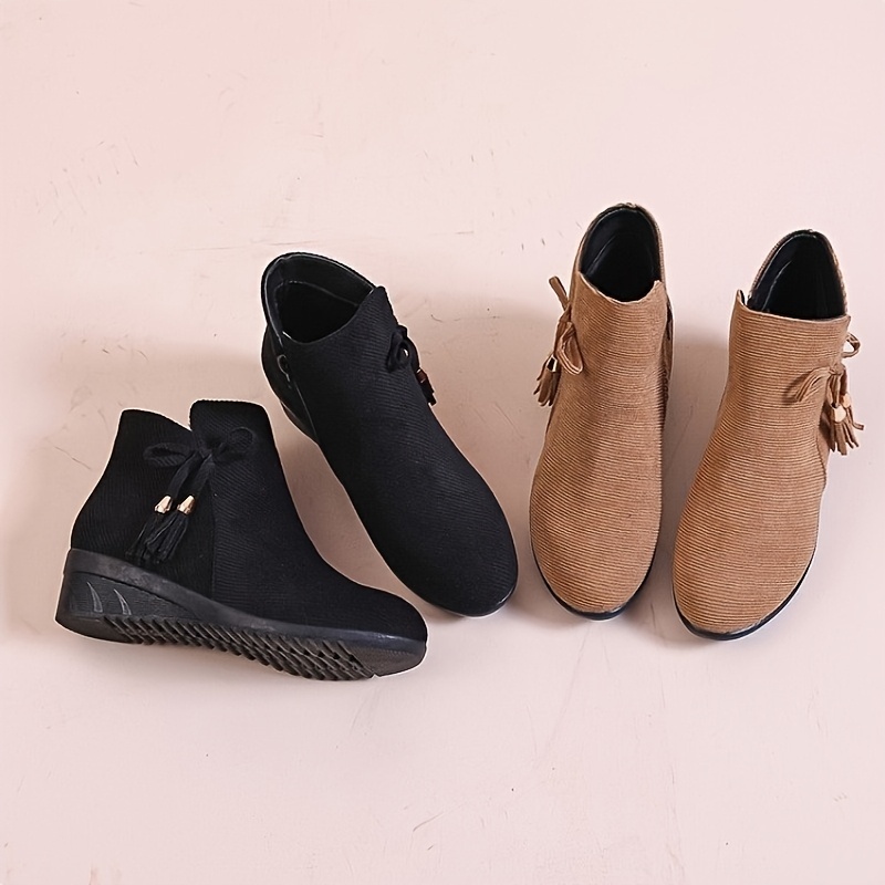 🔥Mega Sale - Buy Now & Save 50% OFF🔥New Women's Suede Orthopedic Wedge Ankle Boots