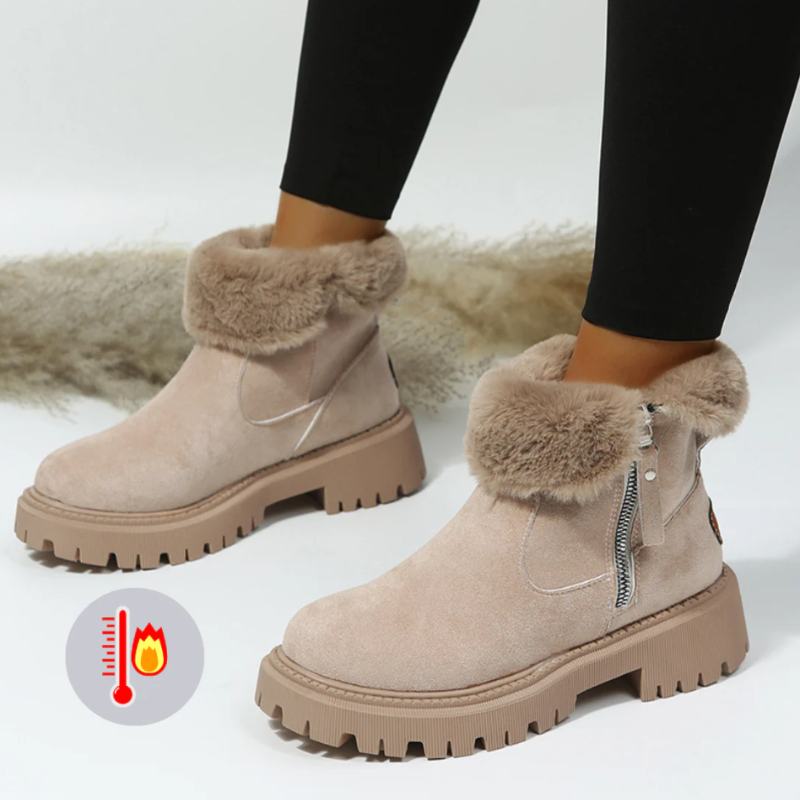 ⏰Last Day! 50% OFF  --- Winter New High Top Snow Boots Women's Suede Martin Boots