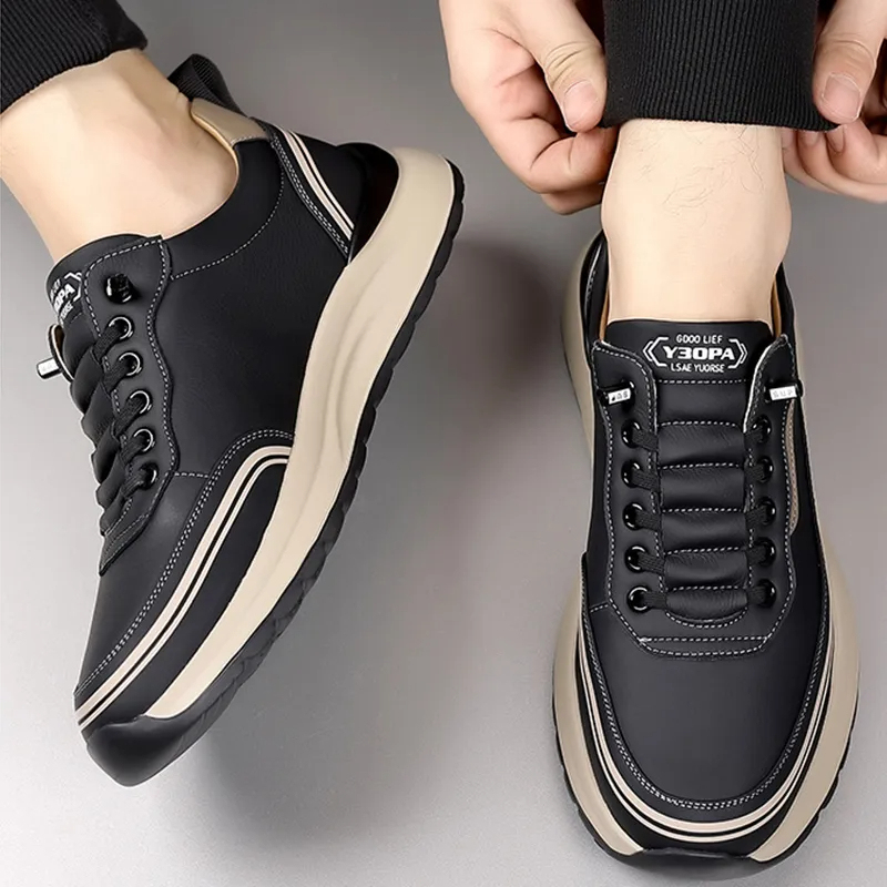 ⏰Last Day! 50% OFF 🔥Men's Comfortable Lightweight Leather Slip-On Orthopaedic Shoes