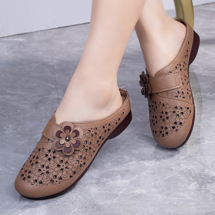 ⏰Last Day! 50% OFF 🔥Women's openwork breathable soft half slippers