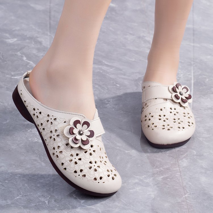 ⏰Last Day! 50% OFF 🔥Women's openwork breathable soft half slippers