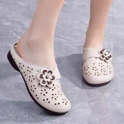 ⏰Last Day! 50% OFF 🔥Women's openwork breathable soft half slippers