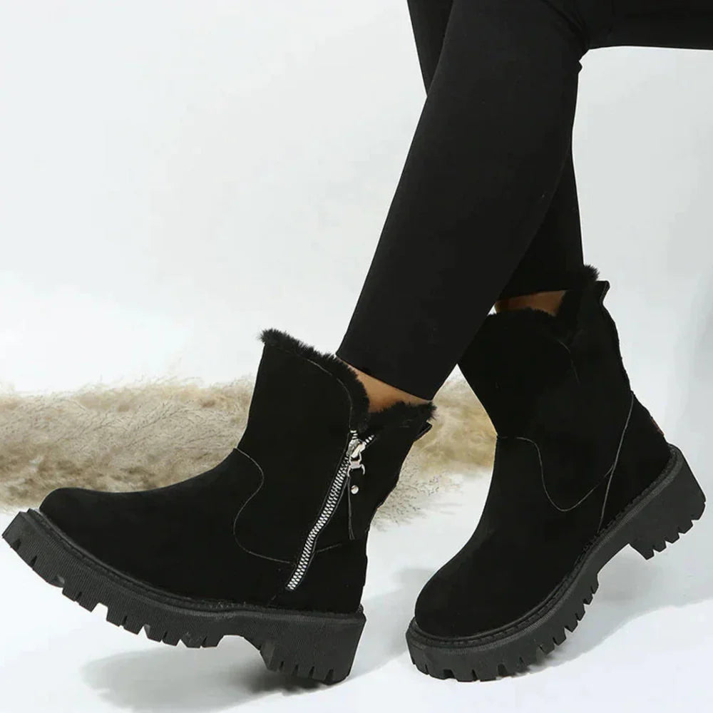 ⏰Last Day! 50% OFF  --- Winter New High Top Snow Boots Women's Suede Martin Boots