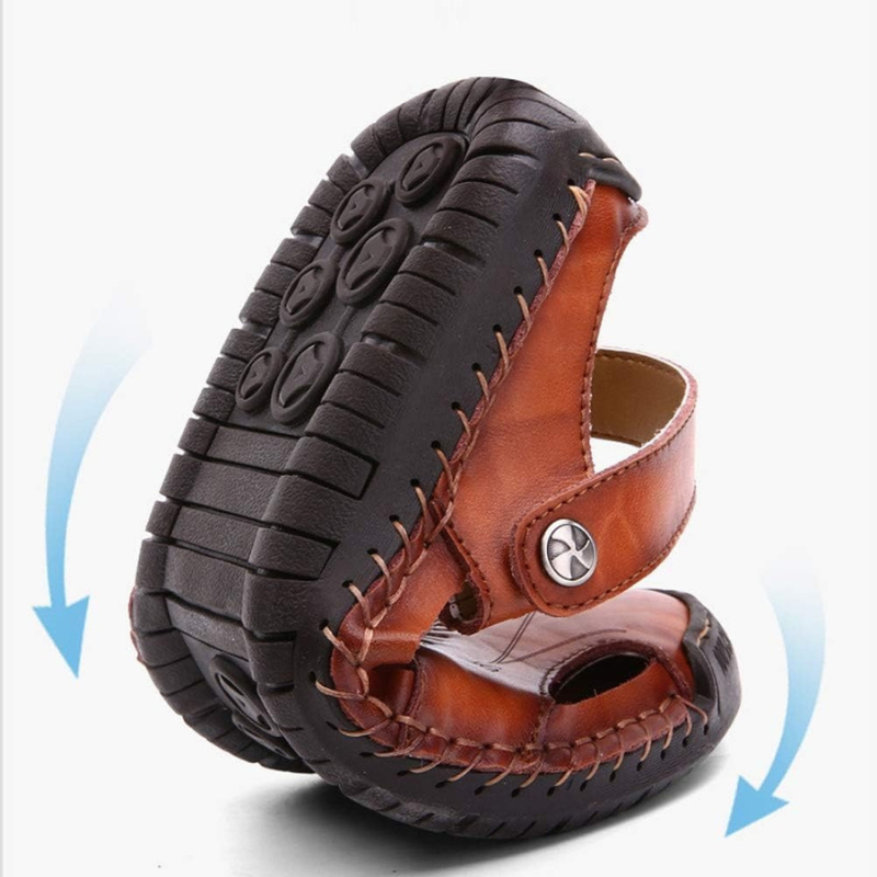 🔥Last Day Promotion 50%🔥Men's Orthopedic Leather Sandals – Handmade