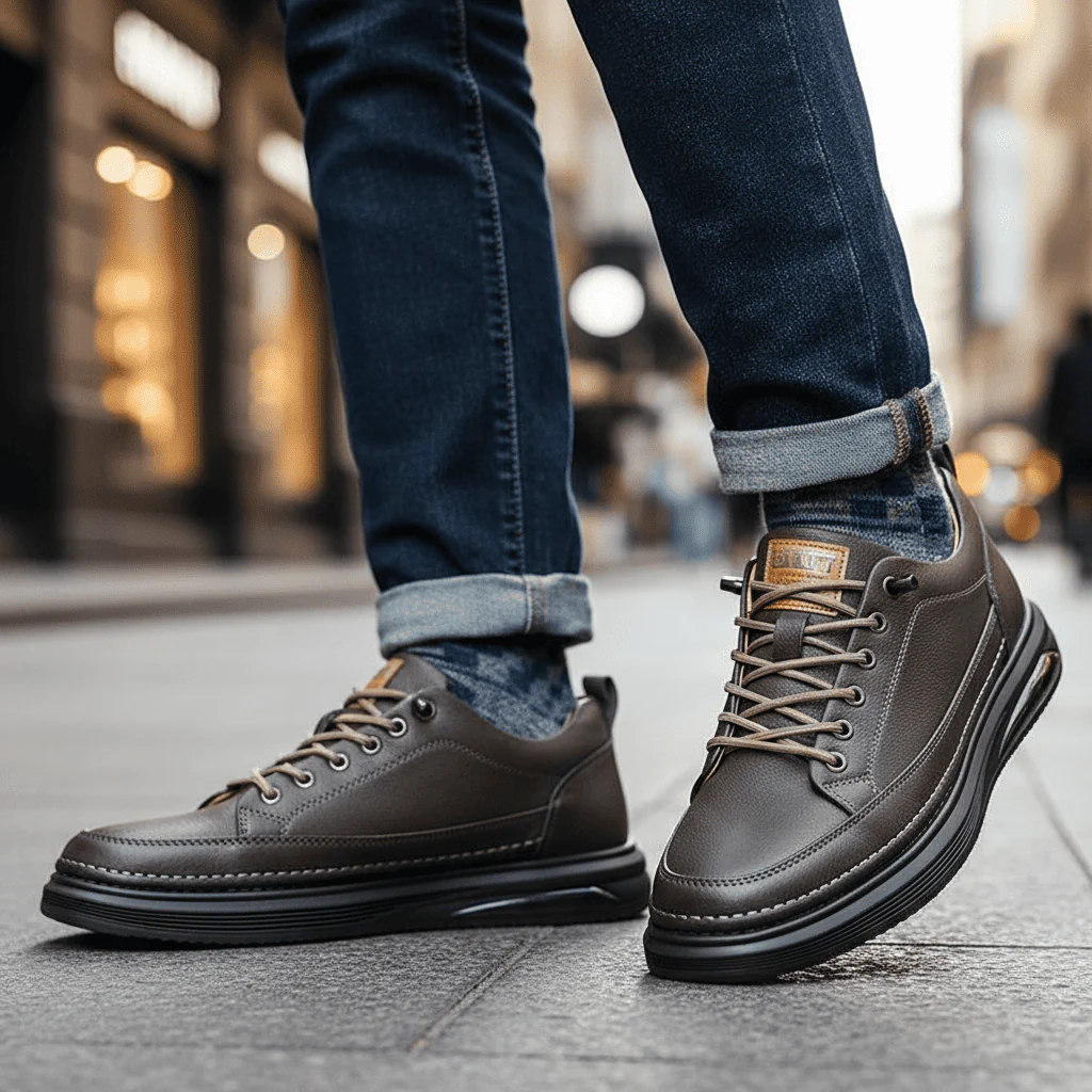 ⏰Last Day! 50% OFF 🔥Men's Casual Air Cushion Leather Sneakers