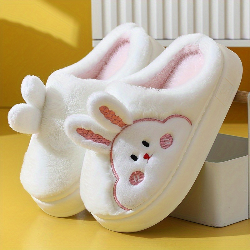 🔥Last Day Promotion 50% --- Cute Bunny Plush Slippers for Women