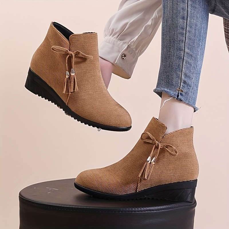 🔥Mega Sale - Buy Now & Save 50% OFF🔥New Women's Suede Orthopedic Wedge Ankle Boots