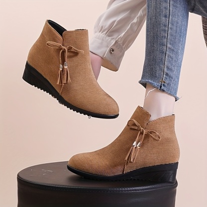 🔥Mega Sale - Buy Now & Save 50% OFF🔥New Women's Suede Orthopedic Wedge Ankle Boots