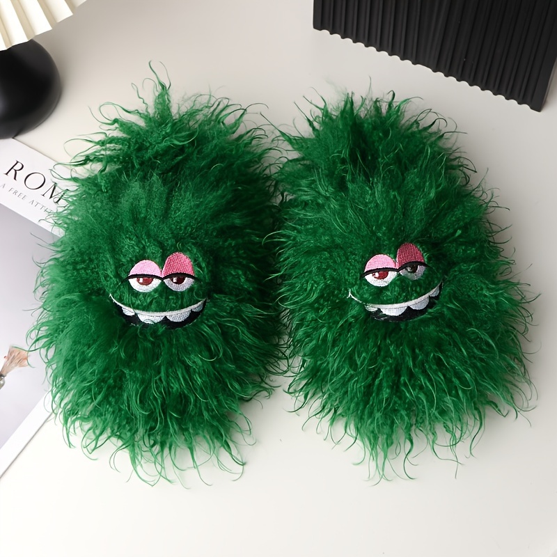 🔥Last Day Promotion 50% OFF - Funny plush slippers for winter home