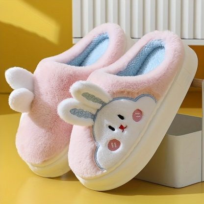 🔥Last Day Promotion 50% --- Cute Bunny Plush Slippers for Women